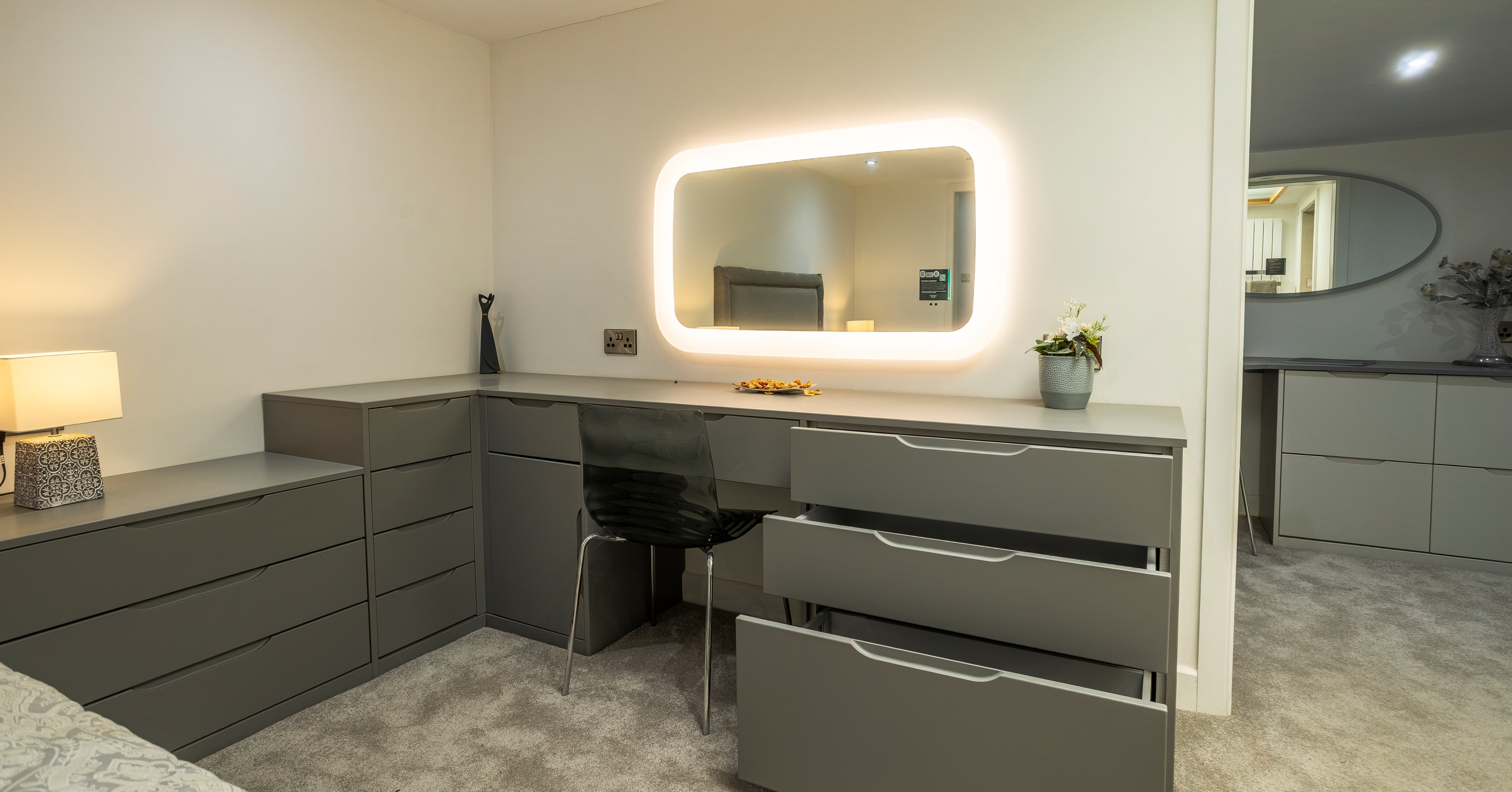 Grey bedroom
